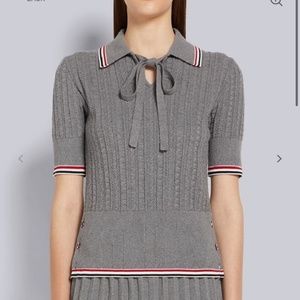 Thom Browne Multicolored Ribbed Polo Top